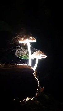 Mushroom spores spreading in the wind... so magic