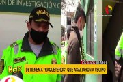 Los Olivos: capturan a banda de 'raqueteros' que asaltaban en la zona de Pro
