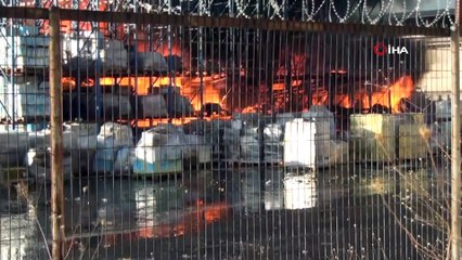 Yağ fabrikasındaki yangın kontrol altına alındı