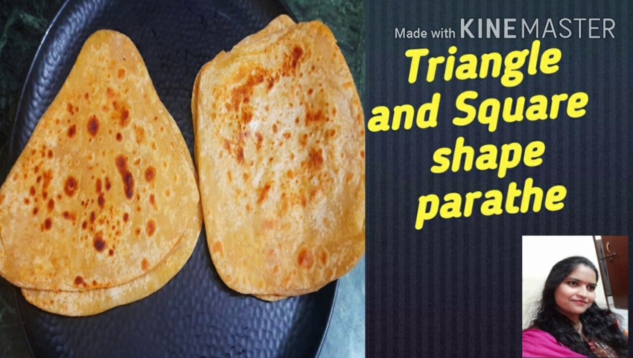 #trianglesquareshapeparathe #squareparathe #ruchiclassforfoodie