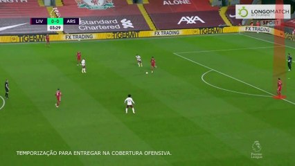 LIV x ARS - Temporização antes de passe para cobertura