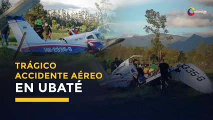 Bebé sobrevivió de milagro a un accidente aéreo en Ubaté, Cundinamarca