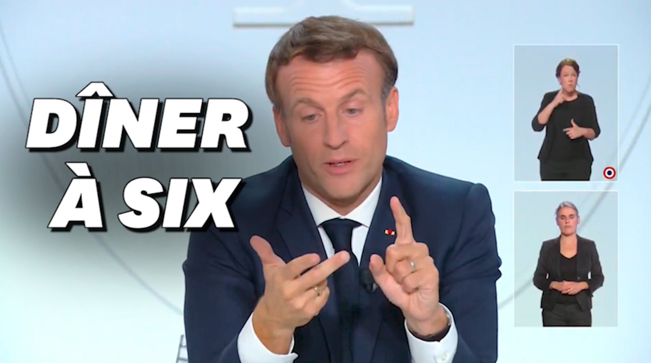 Emmanuel Macron demande d'appliquer la "règle des 6" lors des réunions privées