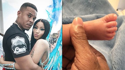 Nicki Minaj FINALLY Confirms Birth Of First Child ; Shared The First Photo Of Her Baby Boy
