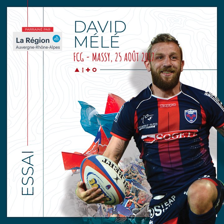 L'essai de David Mélé contre Massy, saison 2017-2018