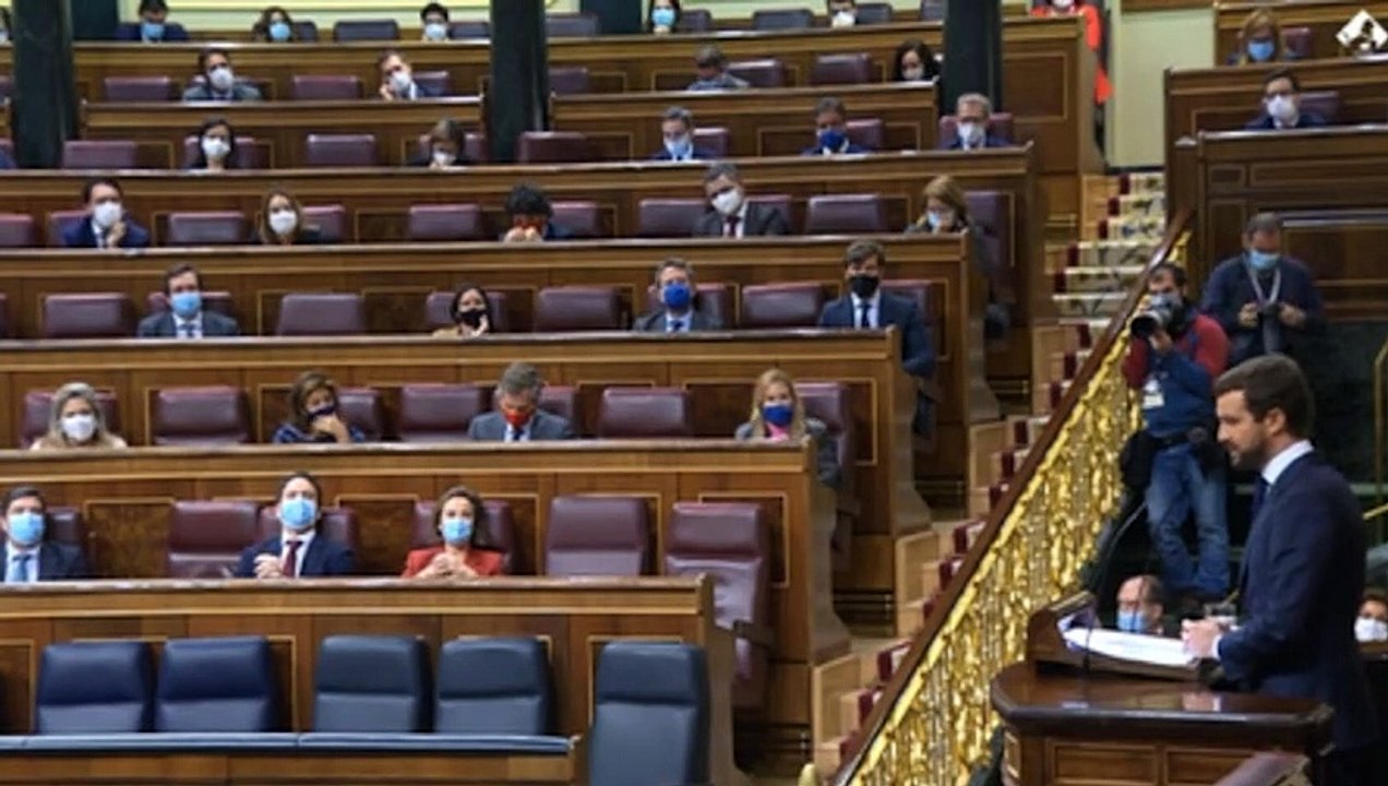 El ataque de Casado a Vox protagoniza la moción de censura