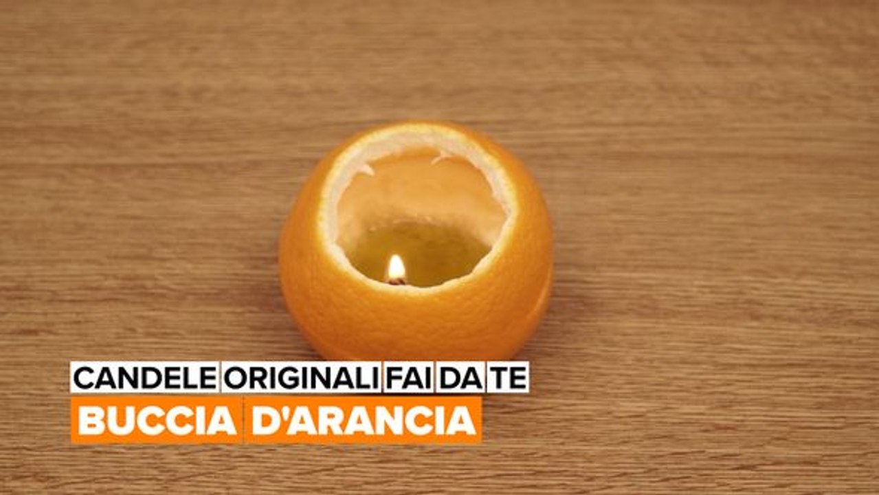 Candele artigianali fai da te con la buccia d'arancia - Video Dailymotion