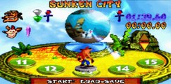 Crash Bandicoot : The Huge Adventure - Down The Hole Level 14 - Game Boy Advance GBA