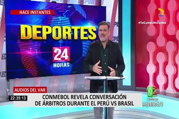 ¡Lo último! Conmebol revela conversaciones de árbitros durante el Perú Vs. Brasil