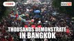 Thousands camp outside Thai PM's office as protests escalate
