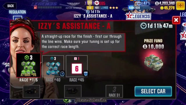 CSR Racing 2 | Legends | Izzy's Assistance - A | Part 3/3 | Aston Martin DB5