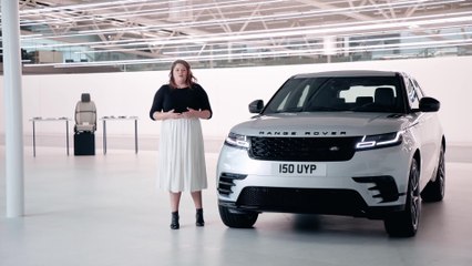 Webinar presentation showcasing the 2021 Model Year Range Rover Velar - Colors and materials