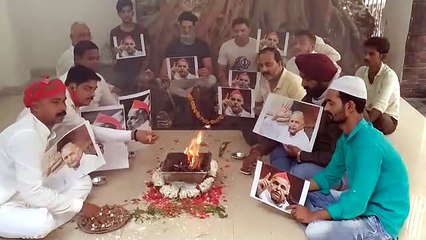 मुलायम सिंह के स्वास्थ्य लाभ के लिए हवन पूजन