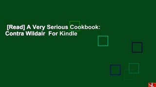 [Read] A Very Serious Cookbook: Contra Wildair  For Kindle