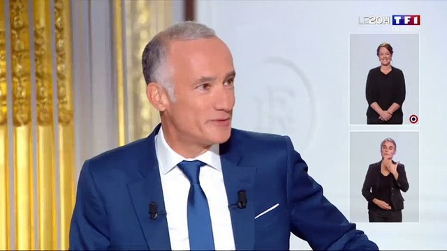 Début de l'interview d'Emmanuel Macron annonçant un couvre-feu en France