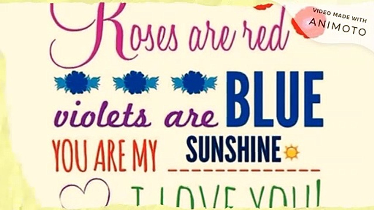 Roses Are Red Violets Are Blue