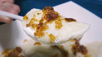 Church kitchen serves Ukrainian dumplings in the basement of a chiropractor's office