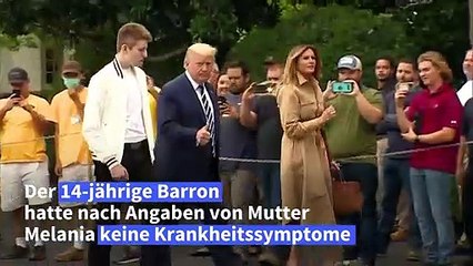 Auch Trumps jüngster Sohn Barron war Corona-infiziert