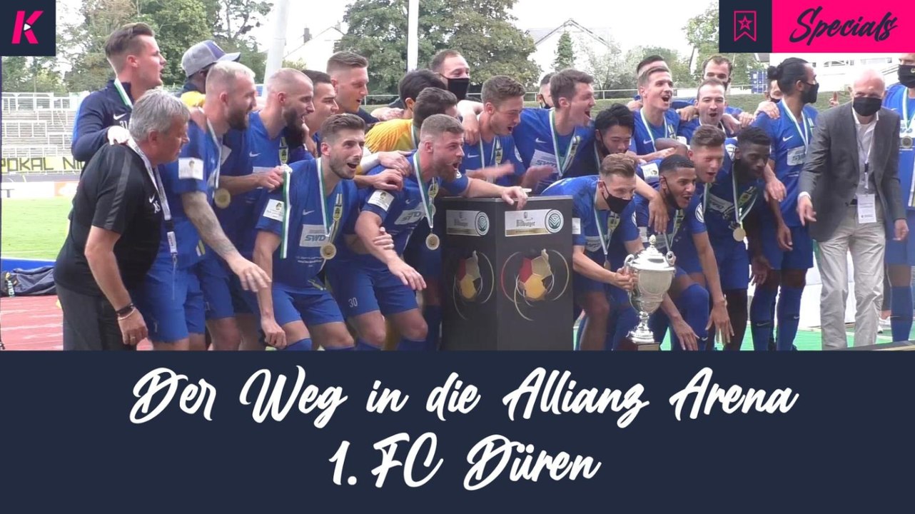 Von VfL Alfter bis zum FC Bayern: Alle Mittelrheinpokal-Tore des 1. FC Düren auf dem Weg in die Allianz Arena