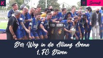 Von VfL Alfter bis zum FC Bayern: Alle Mittelrheinpokal-Tore des 1. FC Düren auf dem Weg in die Allianz Arena