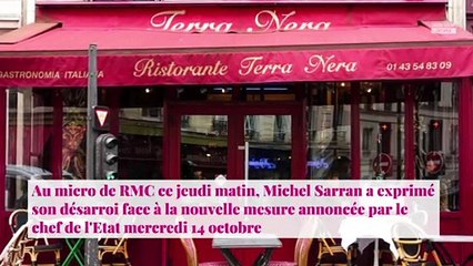 Michel Sarran en colère après l'annonce du couvre-feu par Emmanuel Macron