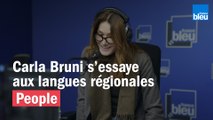 Carla Bruni face aux langues régionales