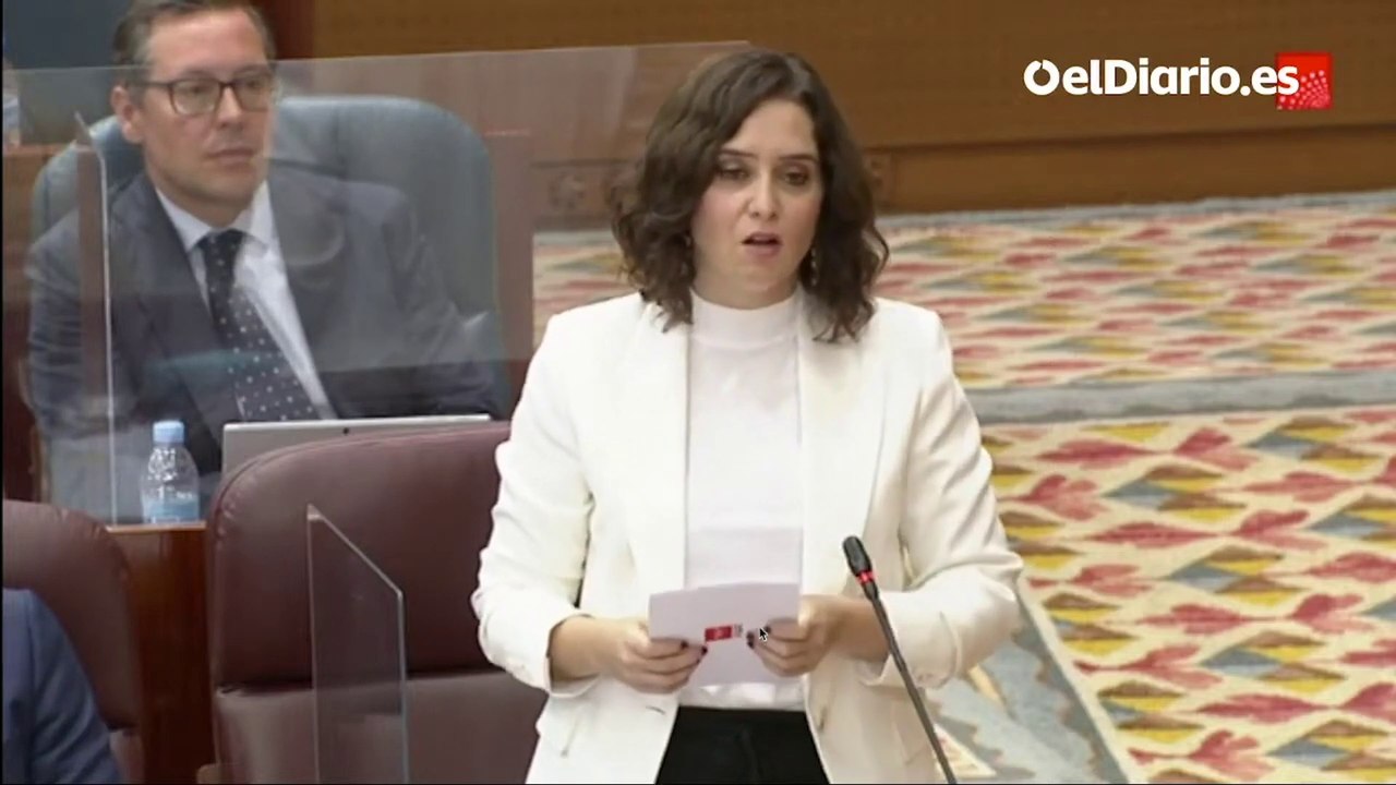 Ayuso: "La única opción que me daba el Gobierno de España era el estado de alarma a punta de pistola"