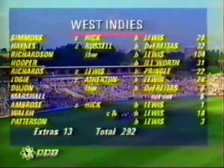 England vs West Indies at Edgbaston 1991 4th Test Day 3
