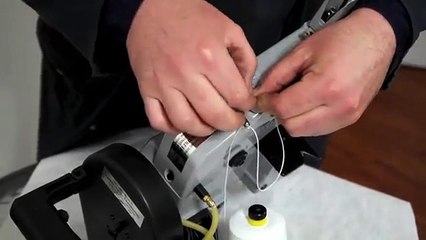 How to thread a Newlong NP-7A bag closing machine