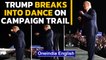 Donald Trump breaks into dance as he campaigns after testing negative for Coronavirus |Oneindia News