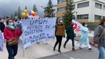 Manifestations à l'hôpital d'Annecy : 