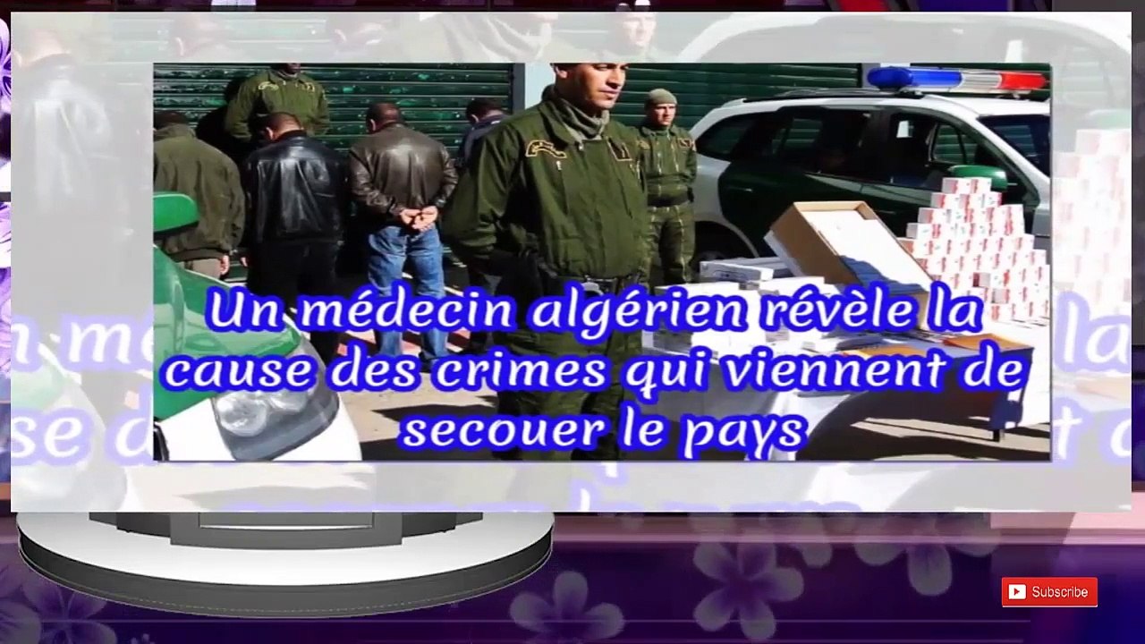 Un médecin algérien révèle la cause des crimes qui viennent de secouer le pays - Algérie -2020