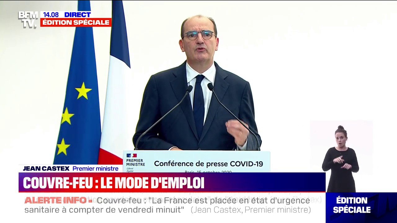Jean Castex: "La seule vraie stratégie possible est le respect strict des gestes barrières et la réduction des contacts et interactions sociales"