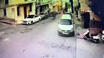 İstanbul’un göbeğinde saniyeler içerisindeki motosiklet hırsızlıkları kamerada