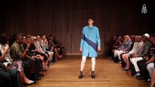 The Model Walking the Runway as a Man and a Woman