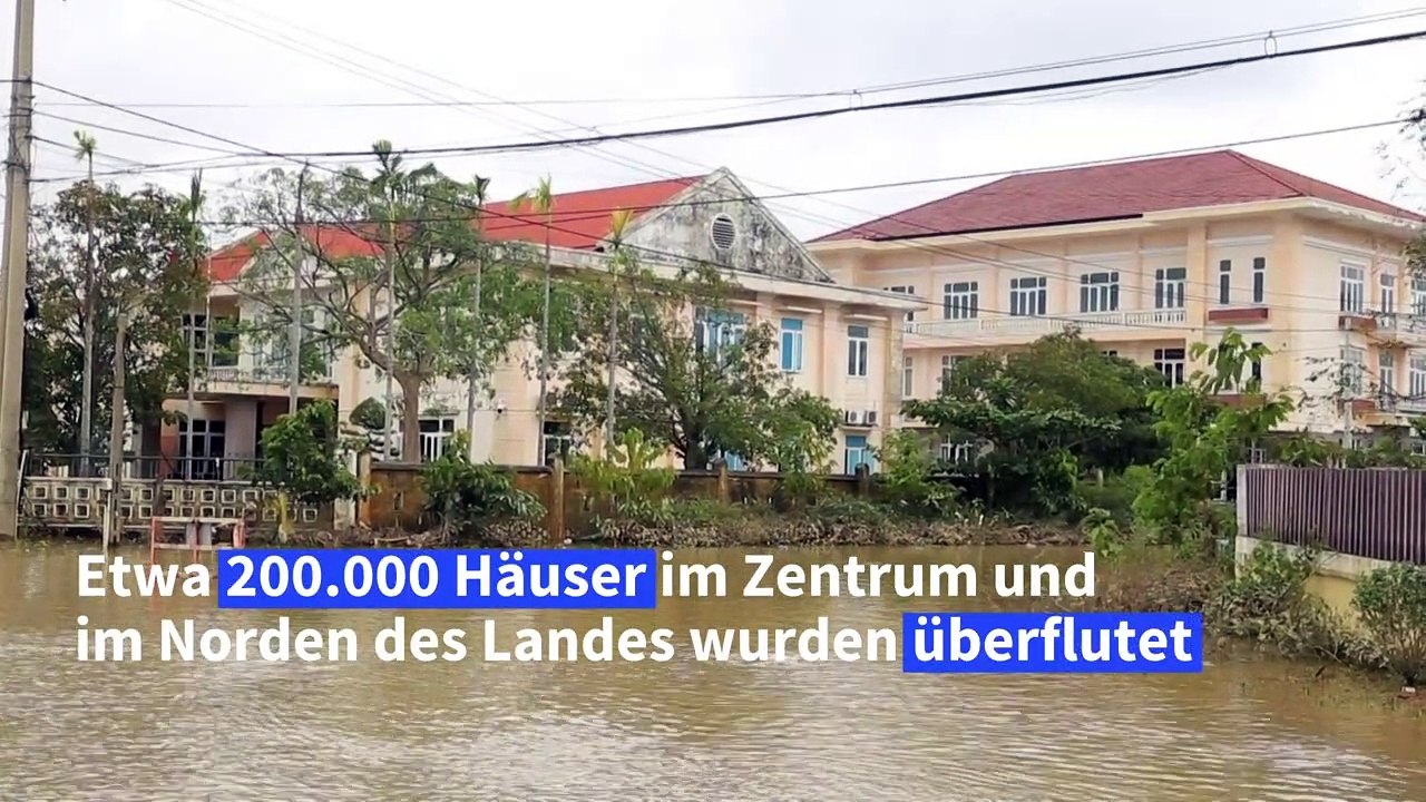 Überschwemmungen in Vietnam - dutzende Tote