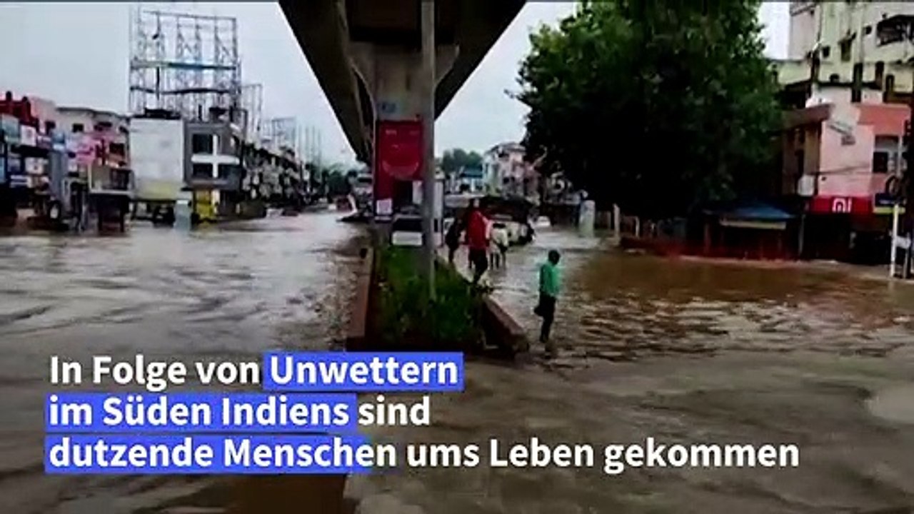 Zahlreiche Tote infolge von Unwettern in Indien