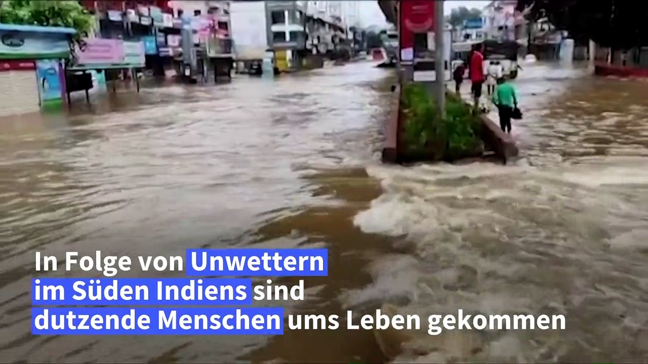Zahlreiche Tote infolge von Unwettern in Indien