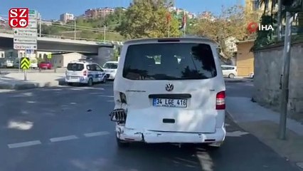 Kağıthane'de “makas” terörü kazası: 4’ü çocuk 6 yaralı