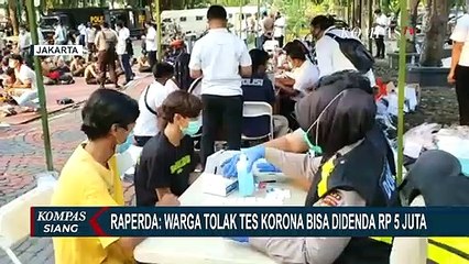 Raperda Jakarta: Warga Tolak Tes Corona Bisa Didenda Rp 5 Juta