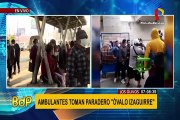 Militares y serenos intentan recuperar paraderos tomados por ambulantes en Los Olivos