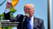 Trump triplica a Biden en el uso de términos negativos en Twitter