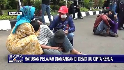 Ratusan Pelajar Diamankan Polisi Terkait Demo UU Cipta Kerja, Ini Kata KPAI dan Anies