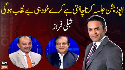Opposition wants to hold a rally and will expose itself, Shibli Faraz