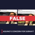 FALSE: Bam Aquino says subways can be prone to floods