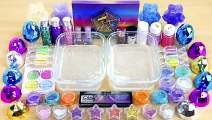 GLITTER vs PIGMENT SLIME Mixing makeup and glitter into Clear Slime Satisfying Slime Videos