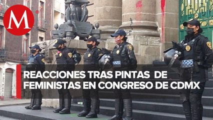 Diputados condenan actos de vandalismo en Congreso de CdMx