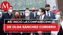Sánchez Cordero comparece ante comisiones en la Cámara de Diputados