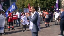 Bakırköy Belediyesi çalışanlarından eylem