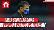 Siboldi sobre bajas de Cruz Azul vs Tigres: 'No hay excusas'